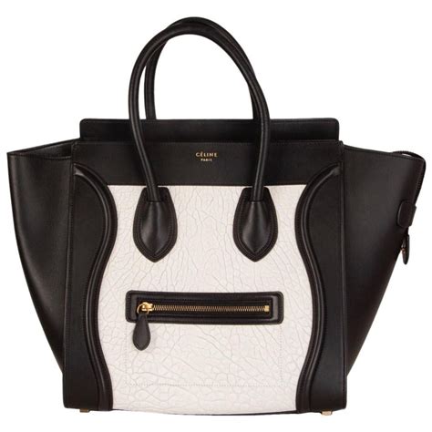 celine tote black and white|celine triomphe purses.